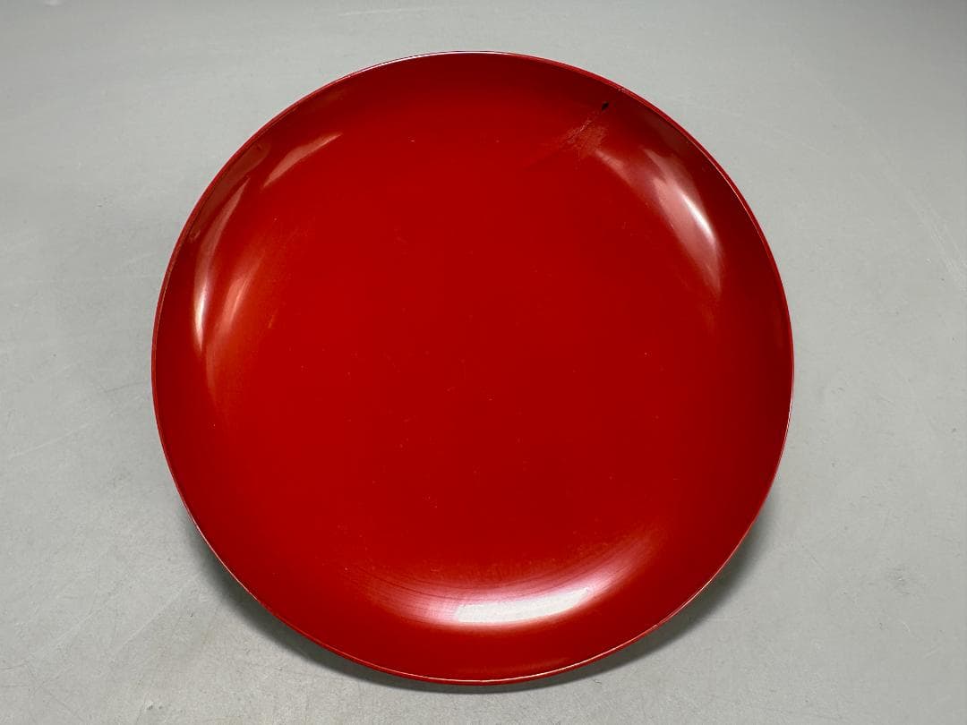 26.1.29-1 堅地屋清兵衛 利休形朱引盃 5客 共箱