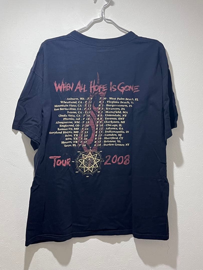 Slipknot 2008年ツアーTシャツ