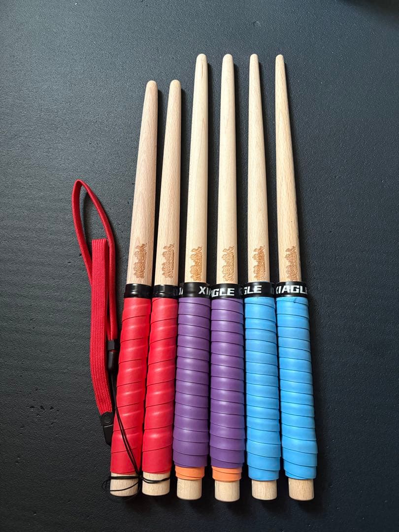 太鼓の達人 公式マイバチ 朱、蒼、山吹