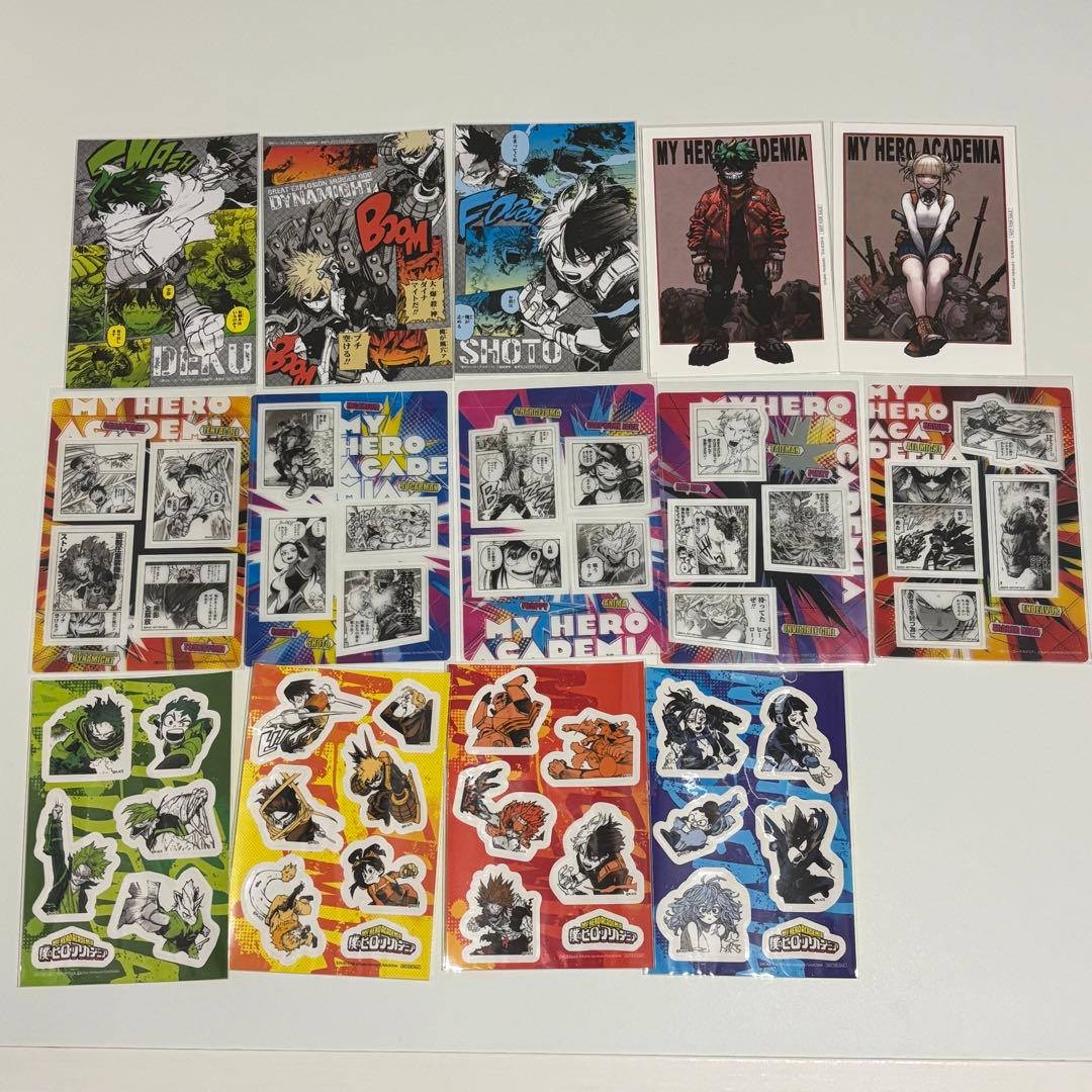 僕のヒーローアカデミア ポスター アートコースター トランプ ポストカード