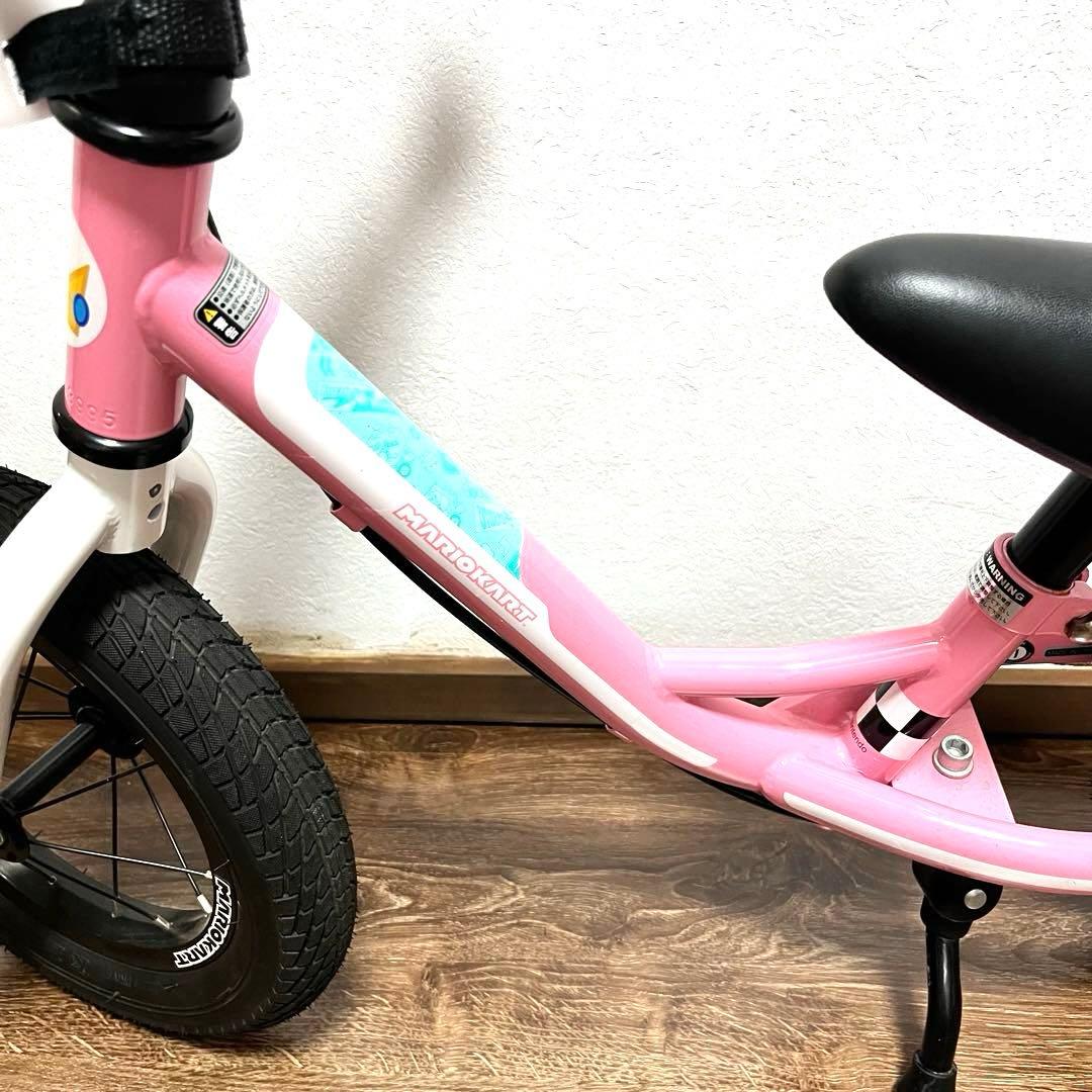 極美品 マリオカート ピーチ姫 キッカーアバンス　バランスバイク ストライダー