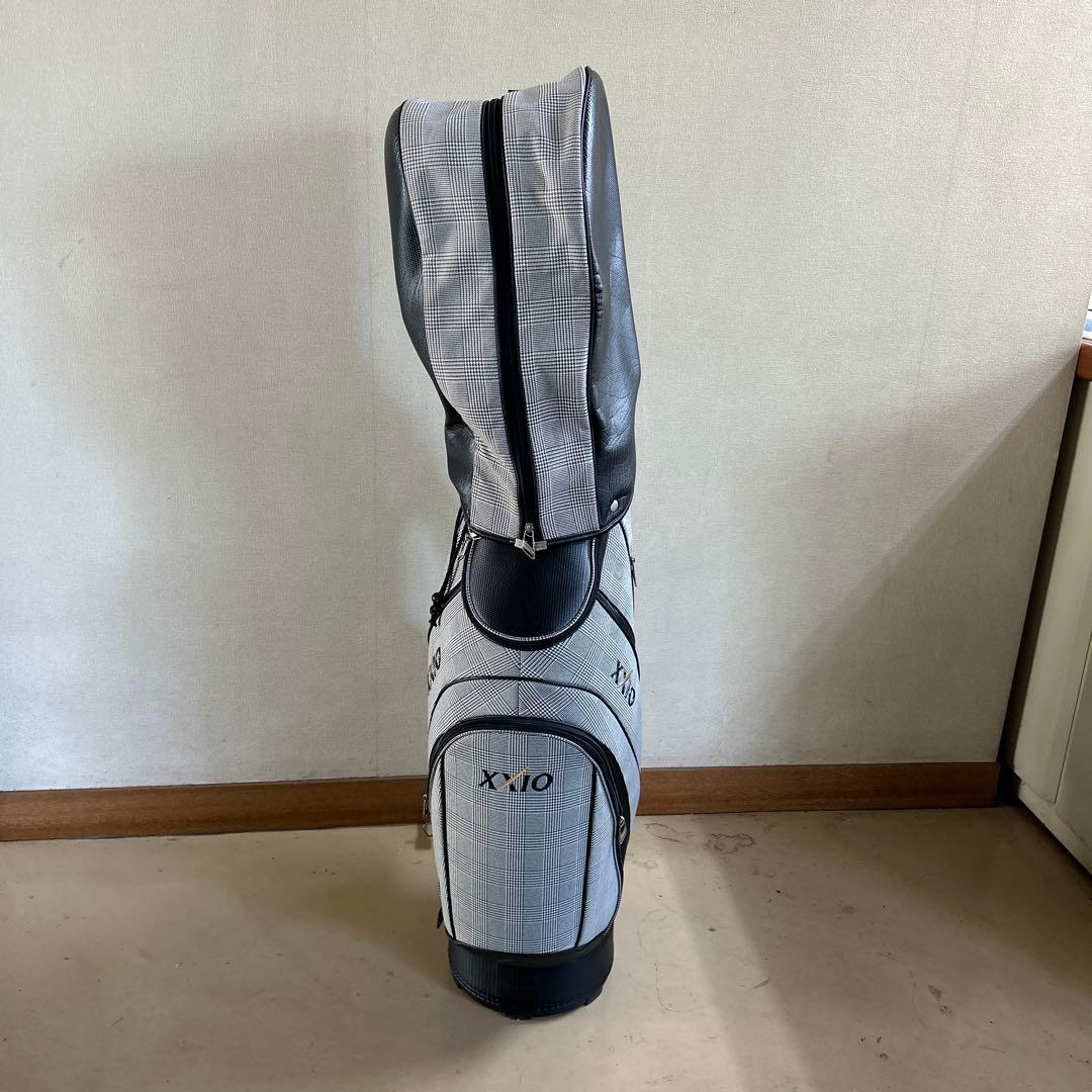 XXIO キャディバッグ チェック柄 グレー・ブラック