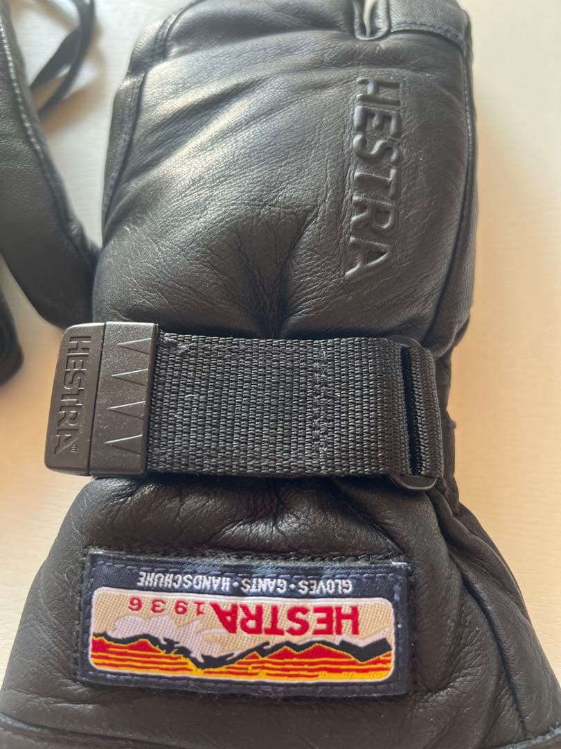 【美品】スノーボード・グローブ・HESTRA 3-Finger フルレザー