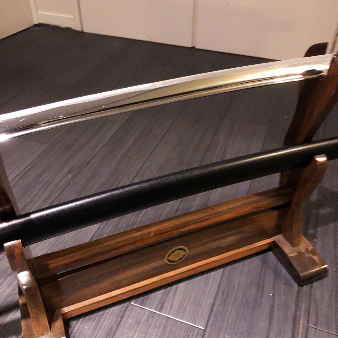 専用　本格模造刀　居合刀　樋入り刀身　黒拵え　亜合金刀身