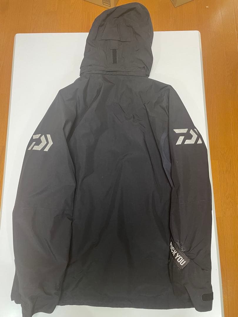 Daiwa ゴアテックス 防水防寒フィッシングジャケット フード付き 上下 黒