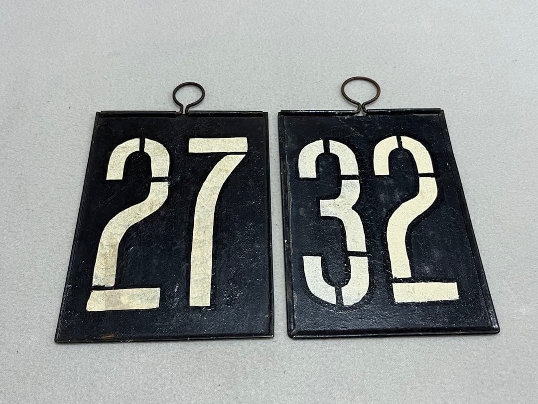 鉄道部品　運用板　2枚セット