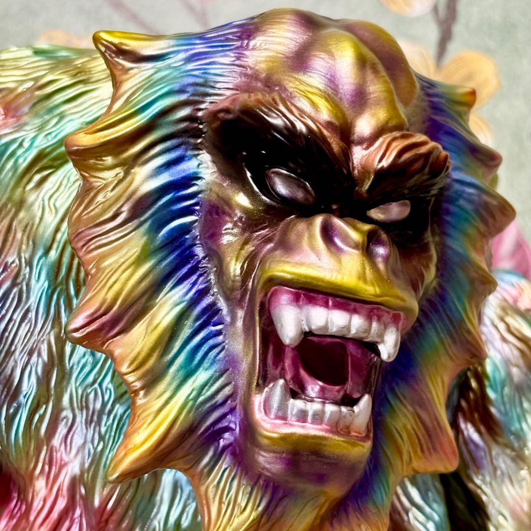 GEEK! 『獣人オメガ 金猿』 カスタム塗装 ソフビ インディーズ 30cm！