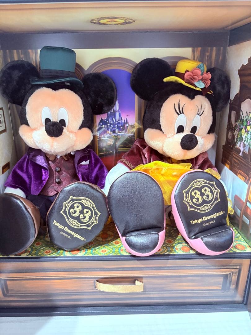 クラブ33/東京ディズニーランド/ミッキー/ミニー/ぬいぐるみセット/40周年