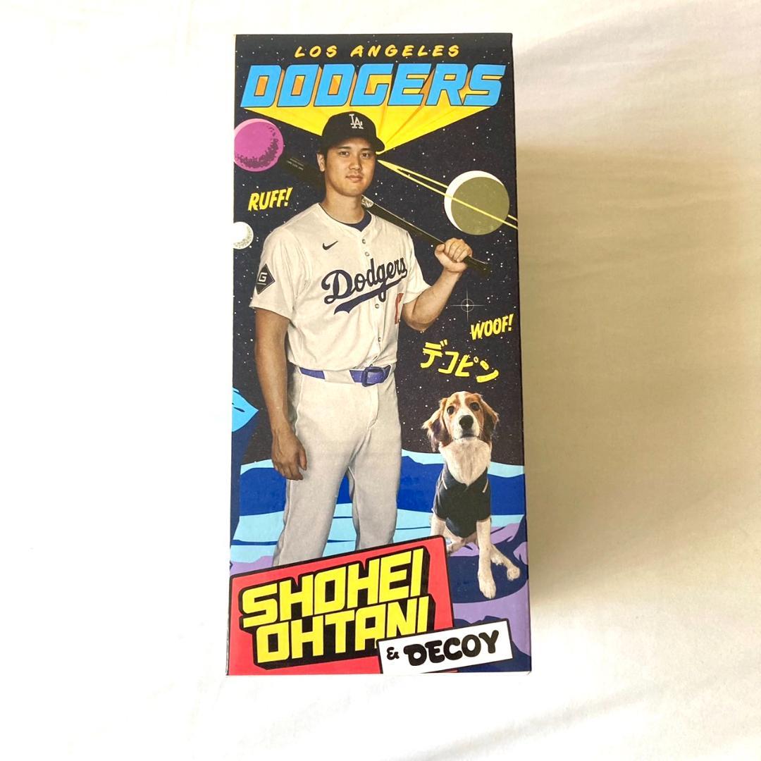 大谷翔平 ドジャース バブルヘッド人形 デコピン フェイスTシャツ:L セット