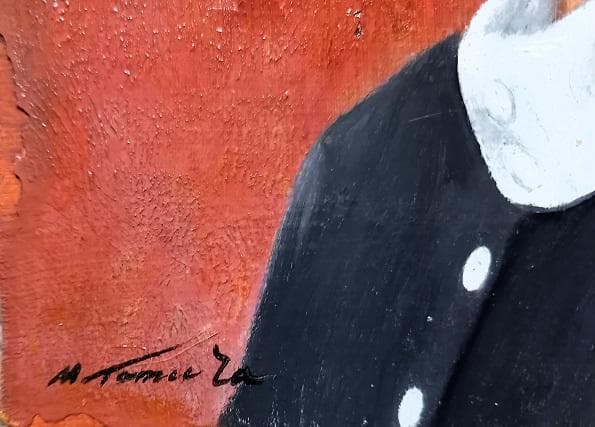 田村正幸 「甘きかおり」 サムホール 受賞多数！少女像 油彩