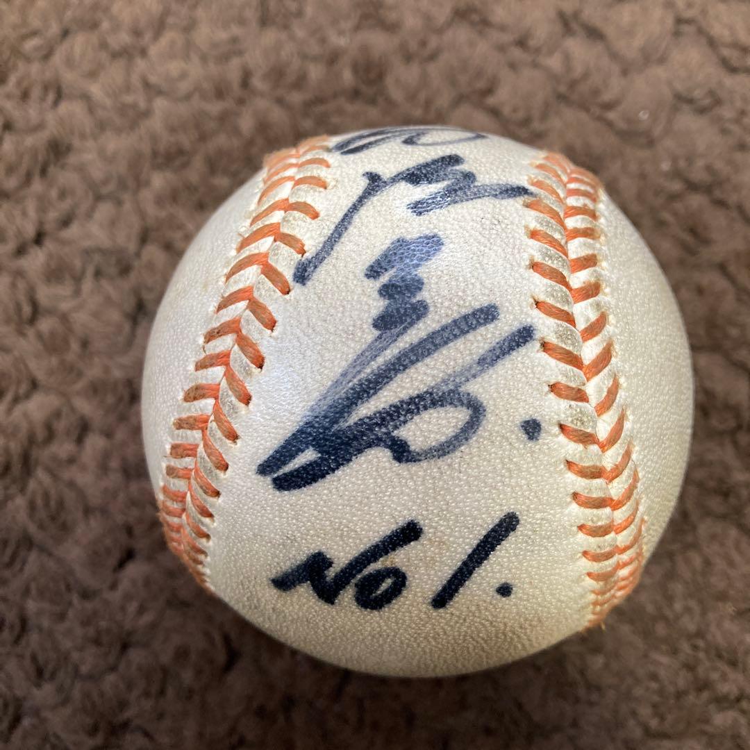 元近鉄バファローズ鈴木啓示さん直筆サインボール（公式試合球）&ボブルヘッド人形