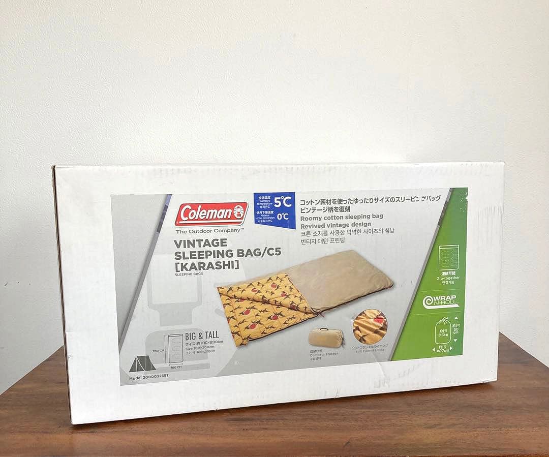 【限定販売品】コールマン 寝袋 スリーピングバッグ C5 カラシ