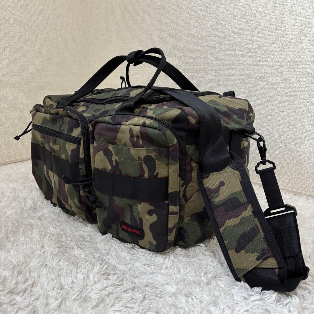 ✨美品✨ブリーフィング BRIEFING ゴルフ ボストンバッグ 迷彩 多機能