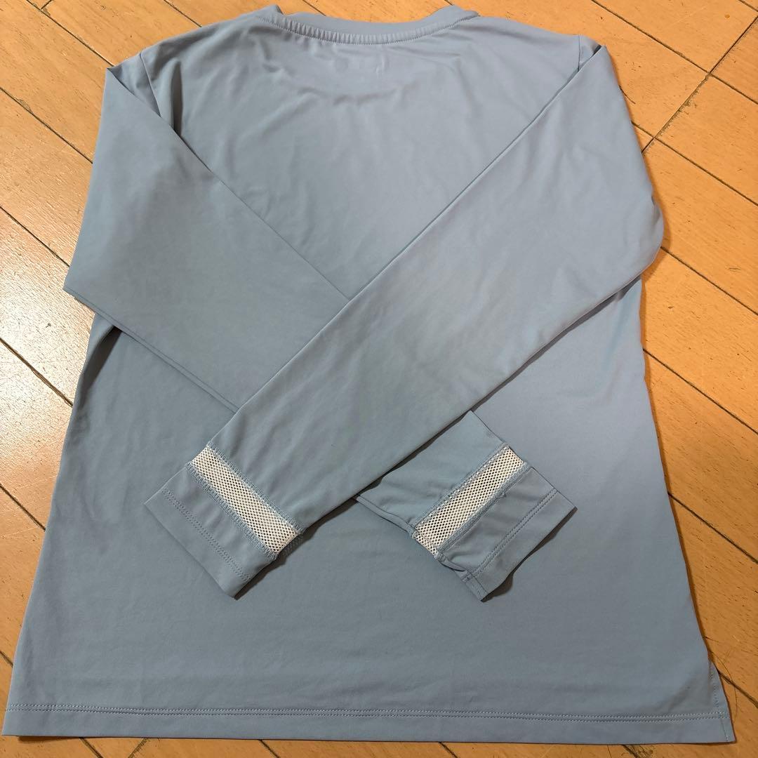 値下げAdmiral テニス　くすみブルー　長袖シャツとスコートセットアップ　S