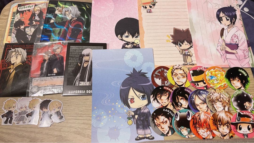 公*o様 【リボーン】コースター ステッカー フォトカード紙類まとめて売りセット