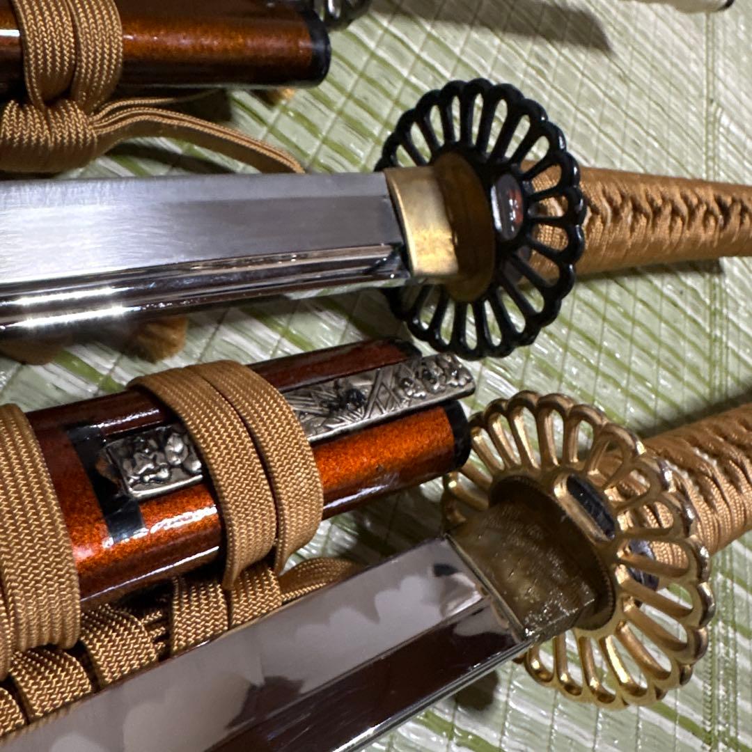 模造刀　模擬刀　小柄　武士　侍　伝統工芸　剣　ソード　太刀　　鍔　3本セット