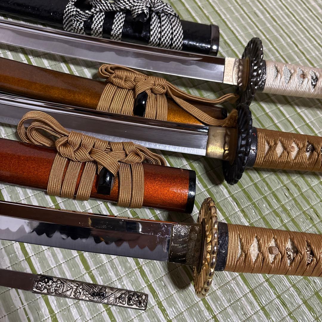 模造刀　模擬刀　小柄　武士　侍　伝統工芸　剣　ソード　太刀　　鍔　3本セット