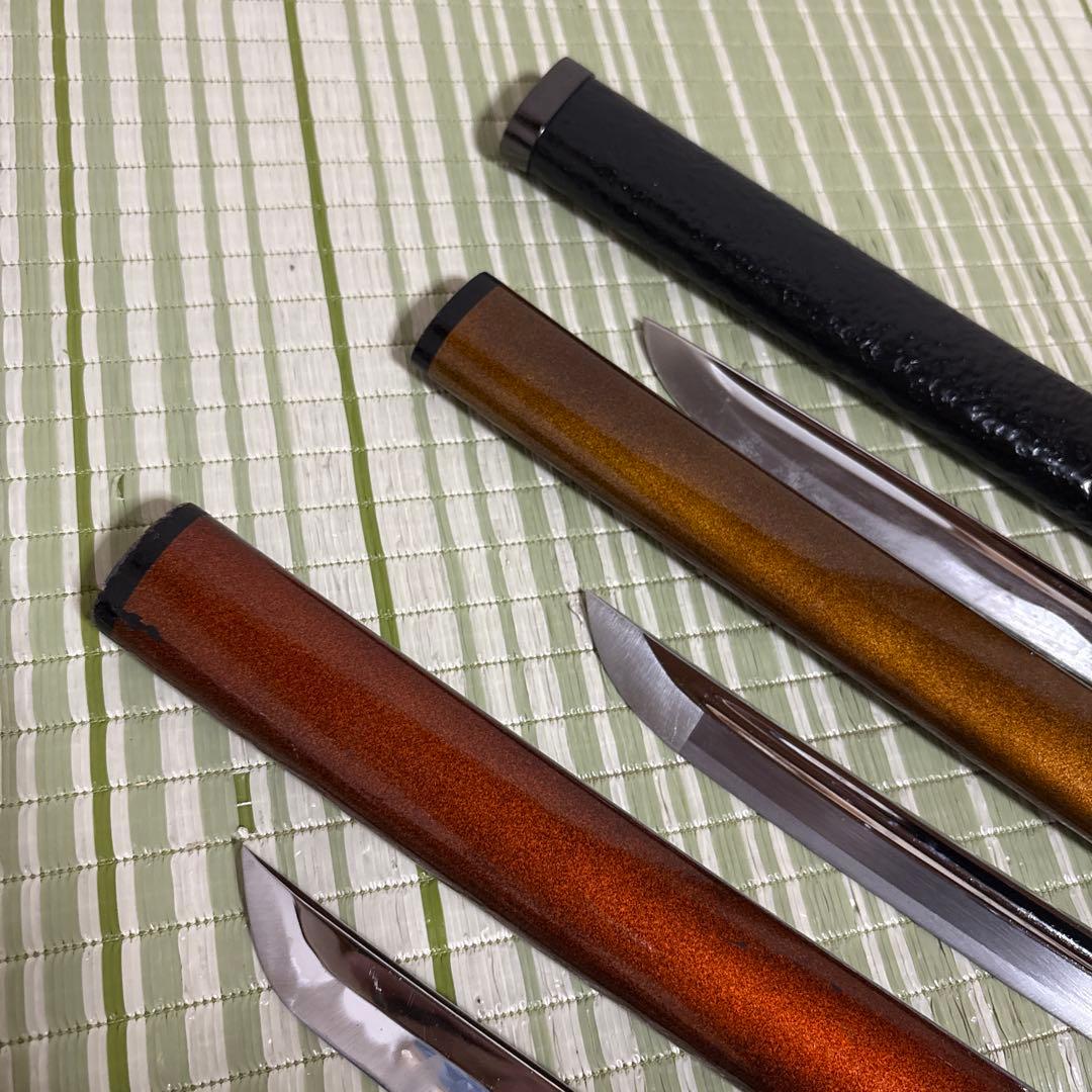 模造刀　模擬刀　小柄　武士　侍　伝統工芸　剣　ソード　太刀　　鍔　3本セット
