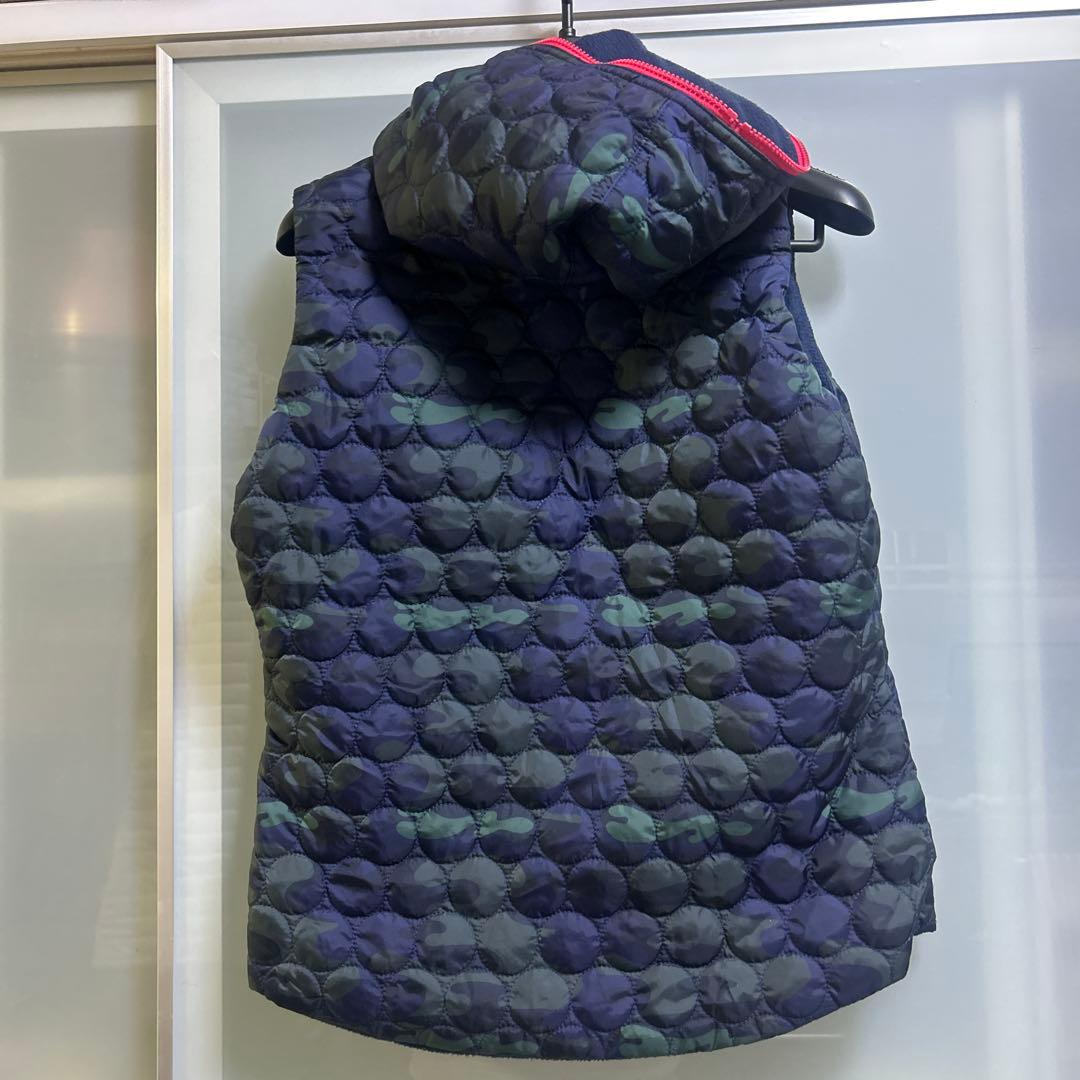 and per se♡フード付きリバーシブルネイビーカモフラージュベスト値下げ❗️