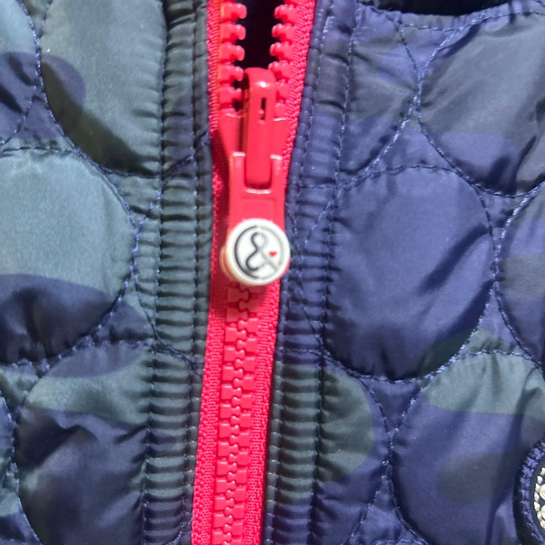 and per se♡フード付きリバーシブルネイビーカモフラージュベスト値下げ❗️