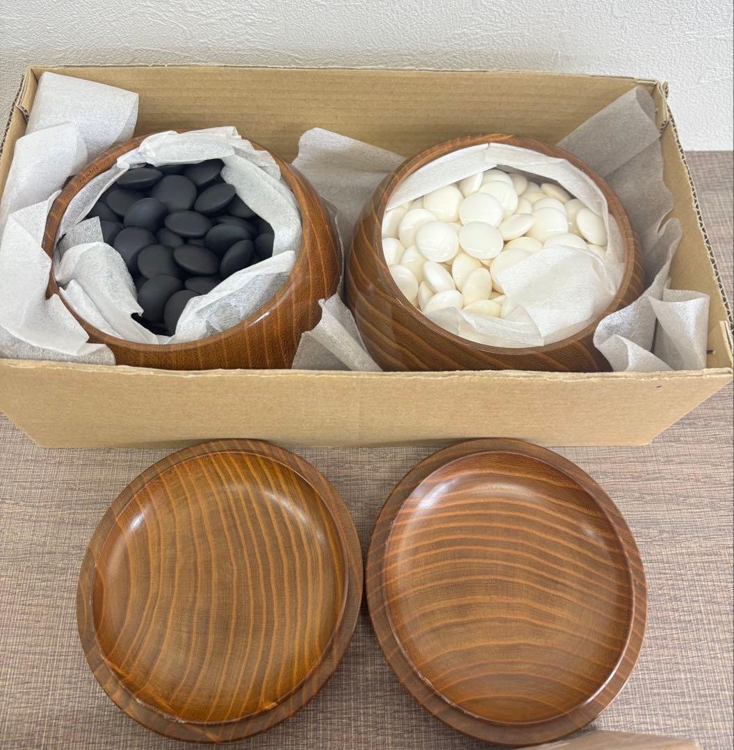 本蛤碁石 34号 183個 本那智黒 181個 厚み9.5cm 雪印 囲碁 特大