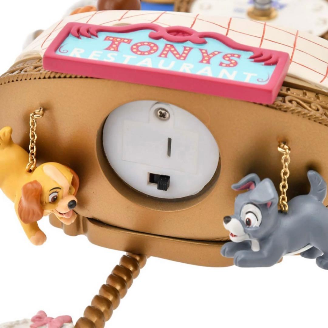 わんわん物語 時計 ライトアップ LADY AND THE TRAMP 70TH