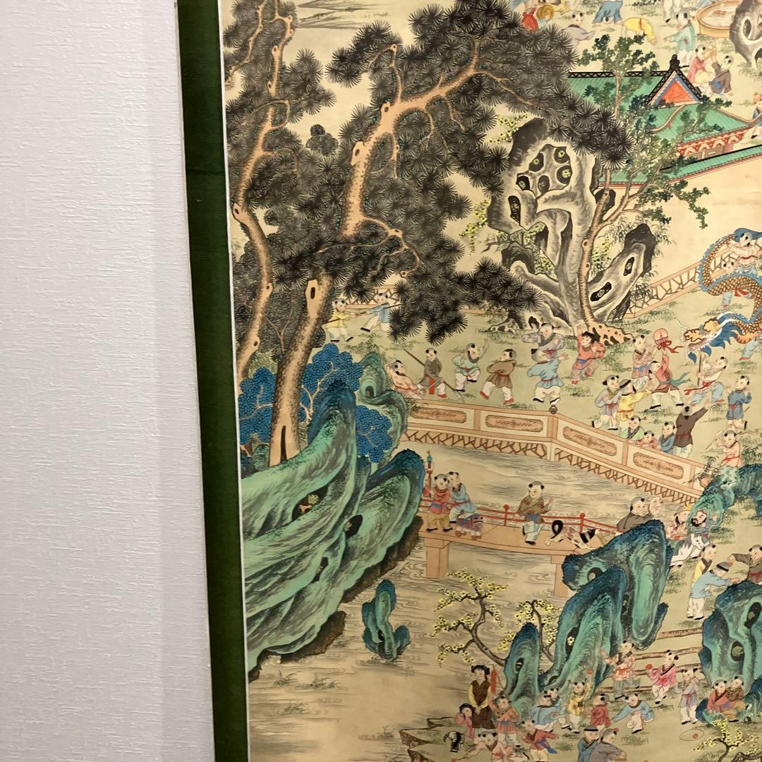 百雪霞影図 掛軸 日本画