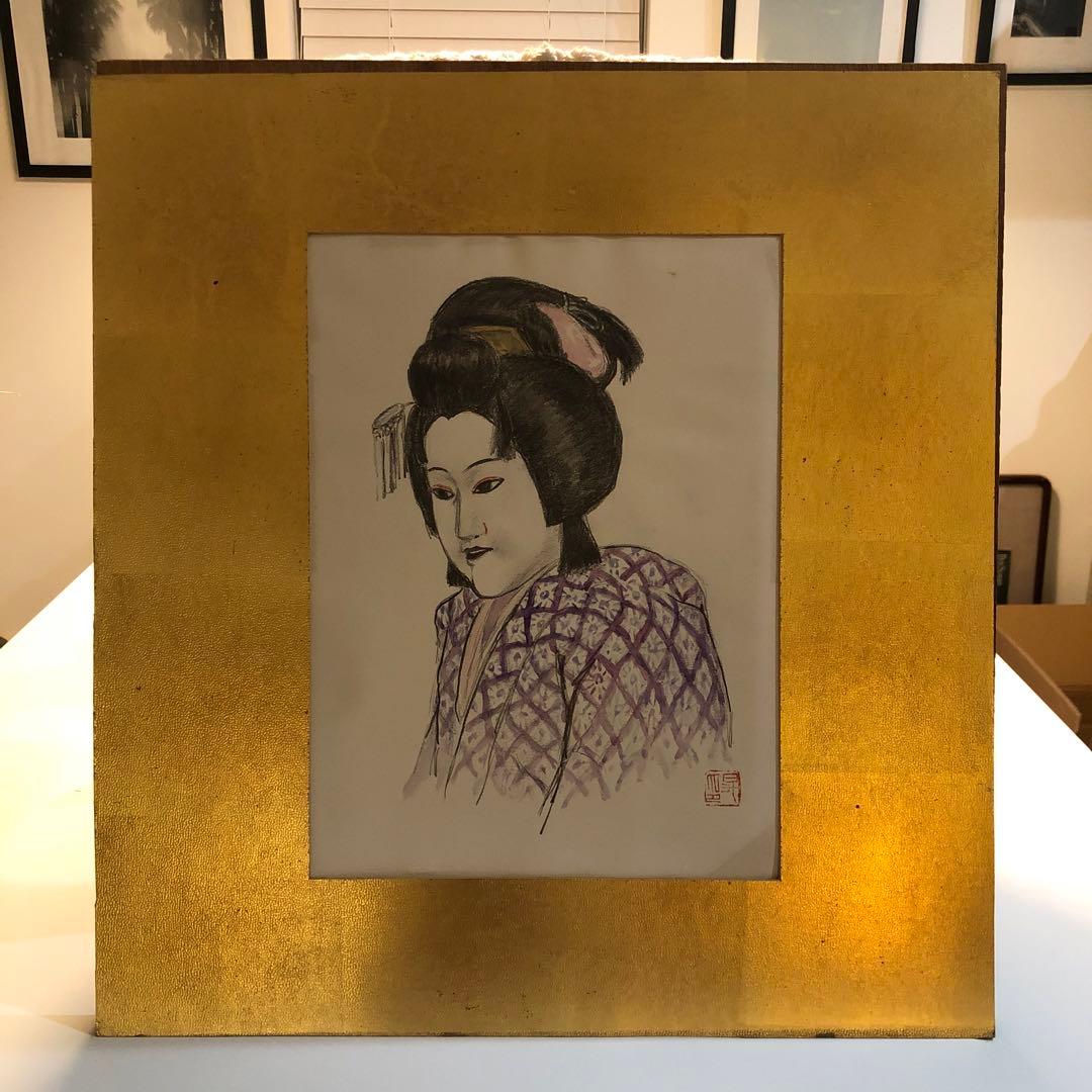 絵／絵画／歌舞伎絵／長谷川昇(はせがわのぼる)の一枚