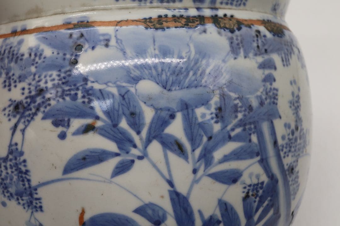 岐No58 染付　香炉　送料込み0504