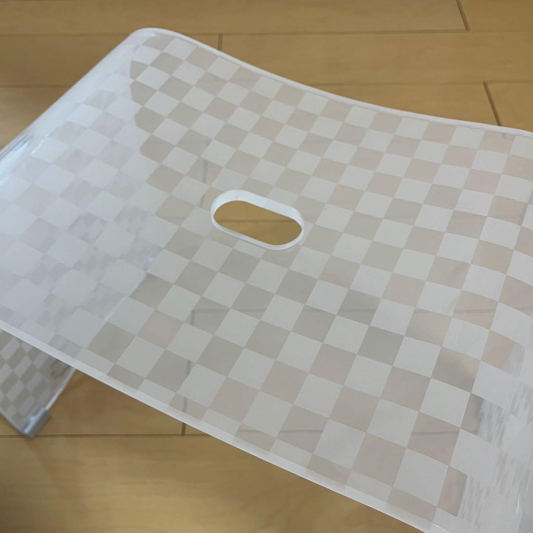 お得◎新品　アクリル　バスチェア　センコー　チェッカーL ウォッシュボール