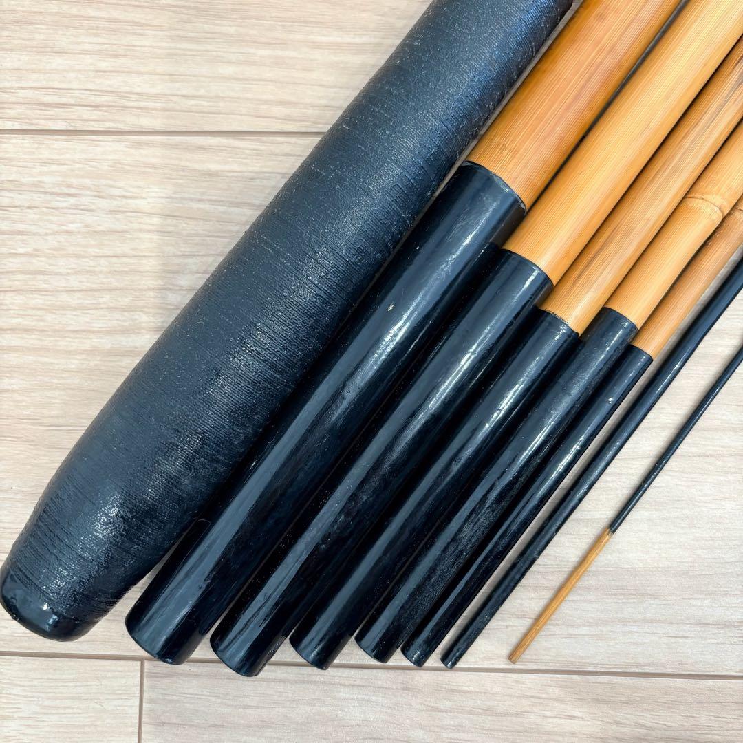 釣具店在庫品 在名有 和竿 竹竿 へら竿 ヘラブナ 約23尺7寸 約20尺7寸