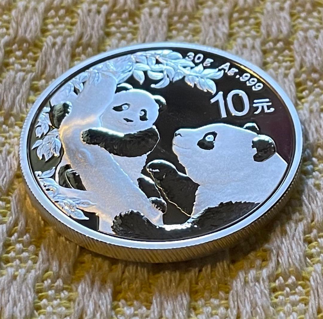 2021年 純銀 パンダ銀貨 30g 中国 10元 シルバー