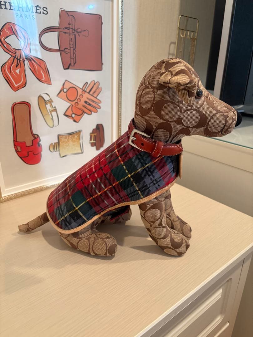 コーチ　犬ぬいぐるみ