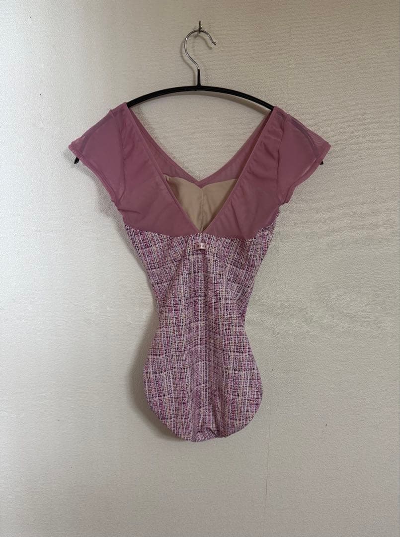 stina スティナ　レオタード　復刻版　ツイード　ピンク　M バレエ