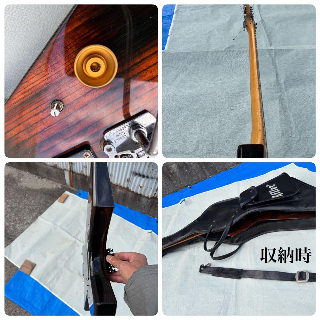 アンティークなKiller Guitars ケ-ス付き 6弦 エレキギター