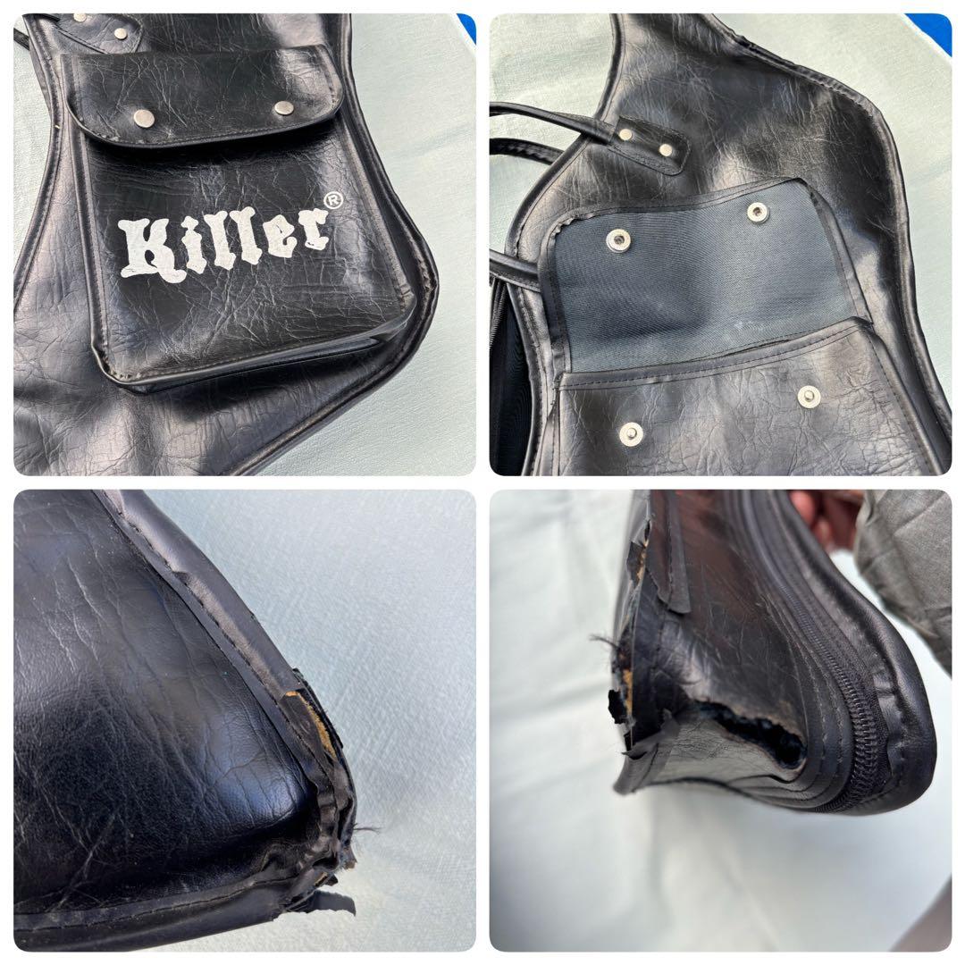 アンティークなKiller Guitars ケ-ス付き 6弦 エレキギター