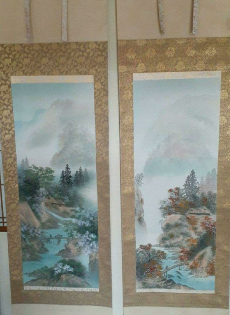 掛け軸/四季/4本