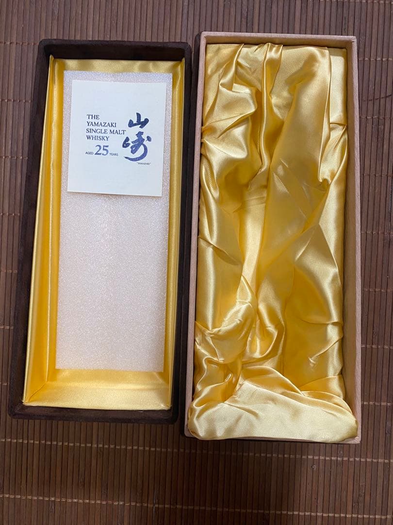 【超レア】【箱のみ】山崎シングルモルトウイスキー 25年
