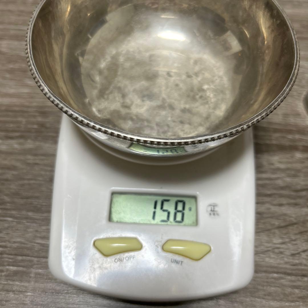 銀製 ボウルとカップセット