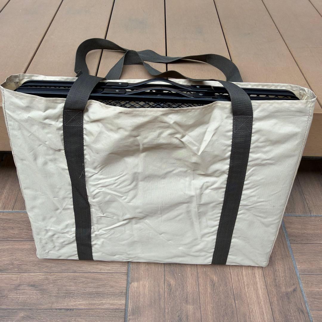 オガワ　３ハイ＆ローテーブル　タフメッシュ　ブラック