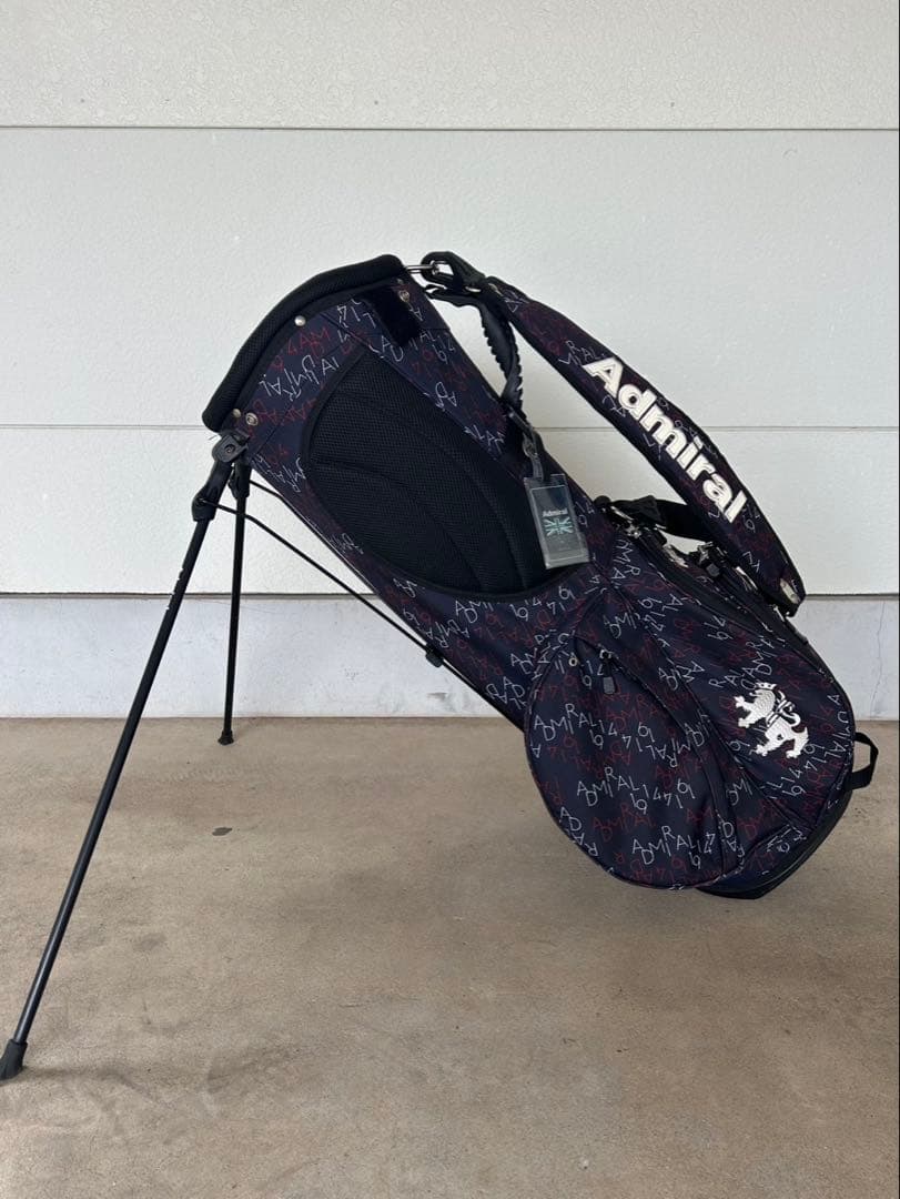 Admiral スタンド式ゴルフバッグ ネイビー