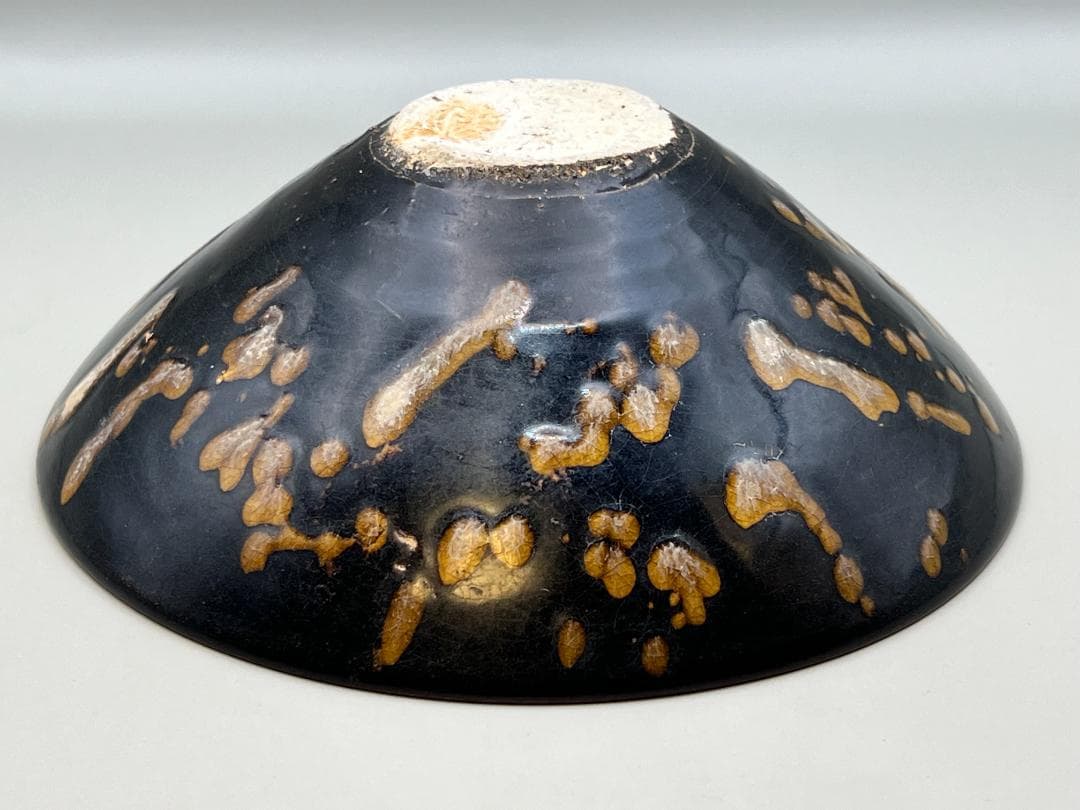 【海】吉州窯　南宋　玳皮天目 天目茶碗　玳皮盞 高級箱付　骨董品  中国美術品