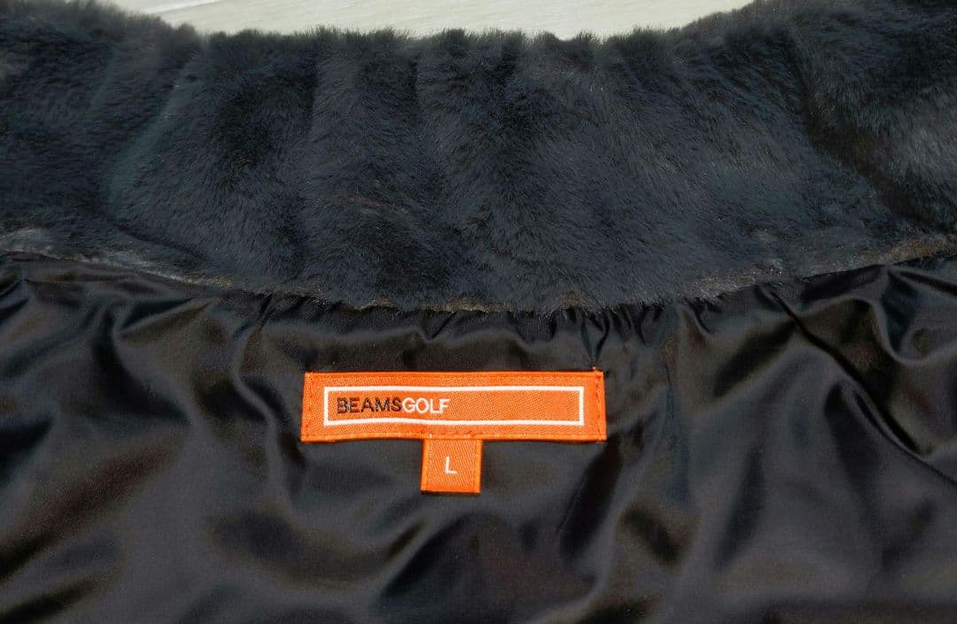 再再再値下げビームスゴルフ　中綿ワンピースL　グレー×黒