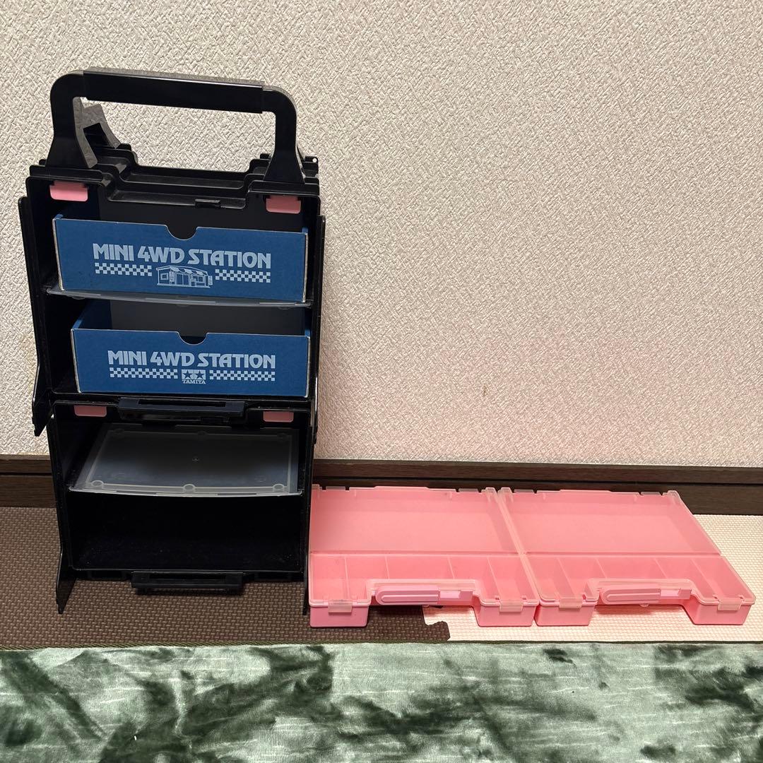 タミヤ ミニ四駆　ポータブルピット ピンク　ミニ四駆収納