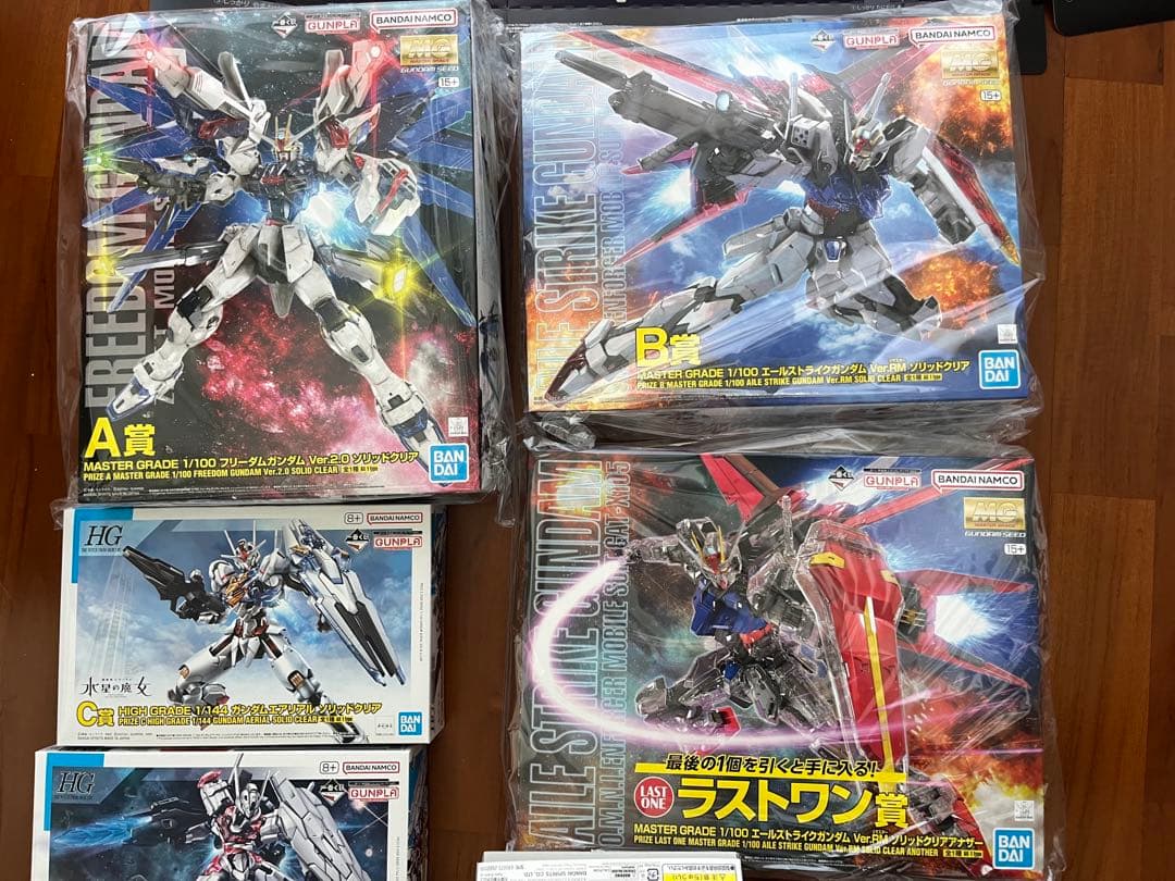 ガンプラ 一番くじ ガンダム プラモデルコンプリートseed水星の魔女フィギュア