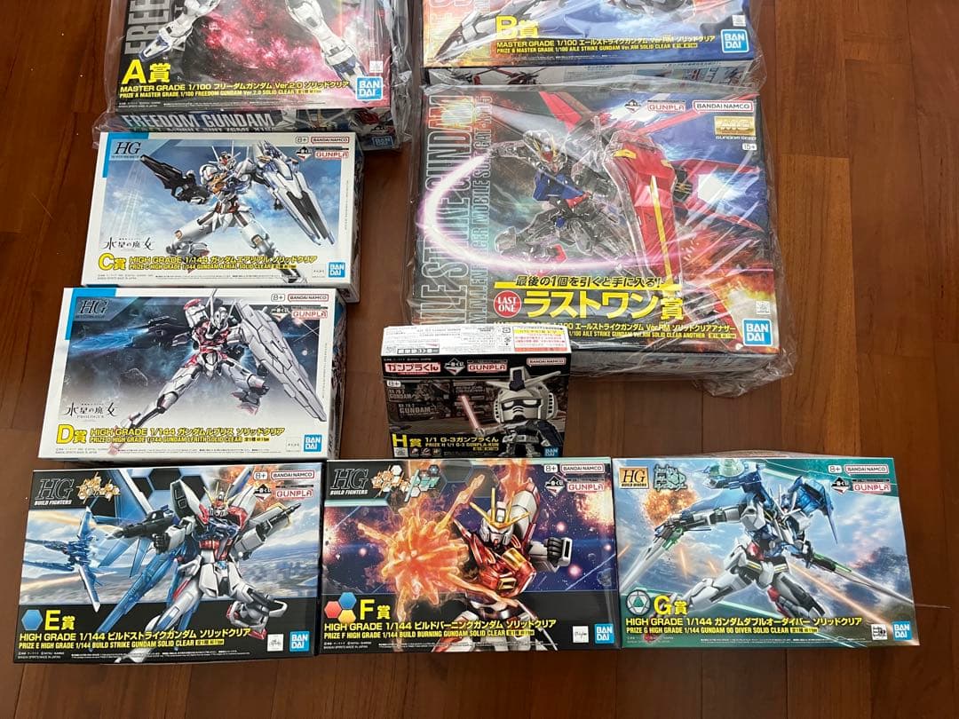 ガンプラ 一番くじ ガンダム プラモデルコンプリートseed水星の魔女フィギュア