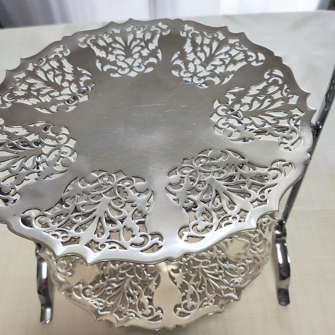 マッピン&ウェッブ　シルバー ケーキスタンド 2段　アフタヌーンティー　希少