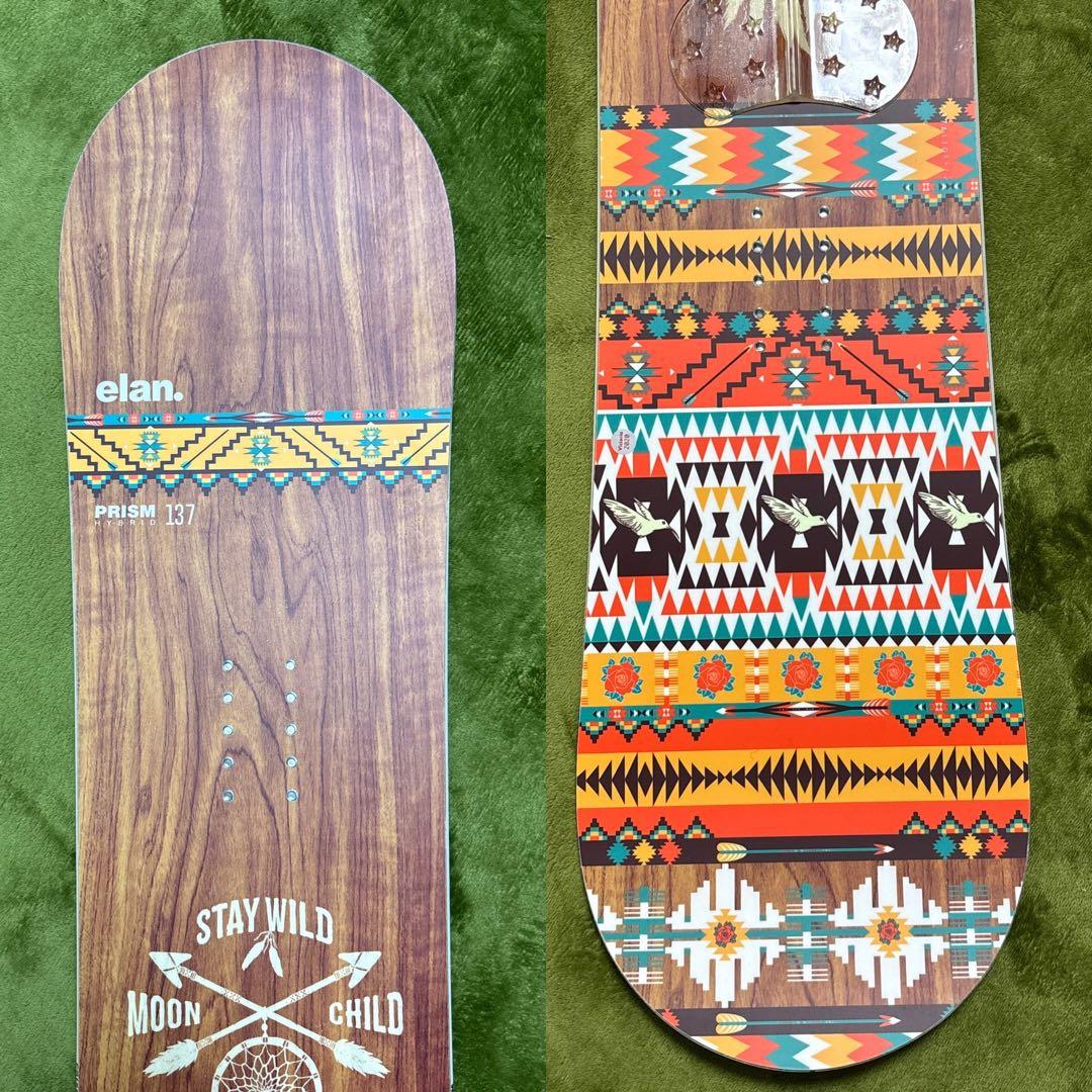 【新品・未使用】スノーボードelan PRISM 137 バインflux S