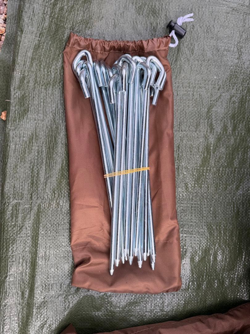 タケノコテント2 カーキ　グランドシート付き