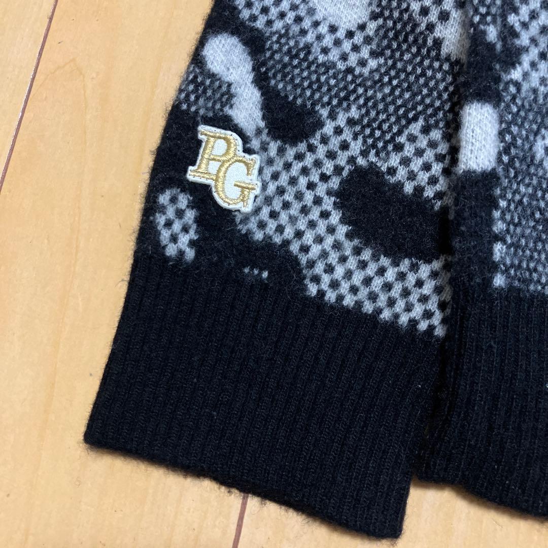 PEARLY GATESパーリーゲイツ　カシミヤ混　セーター　カモフラ　サイズ0
